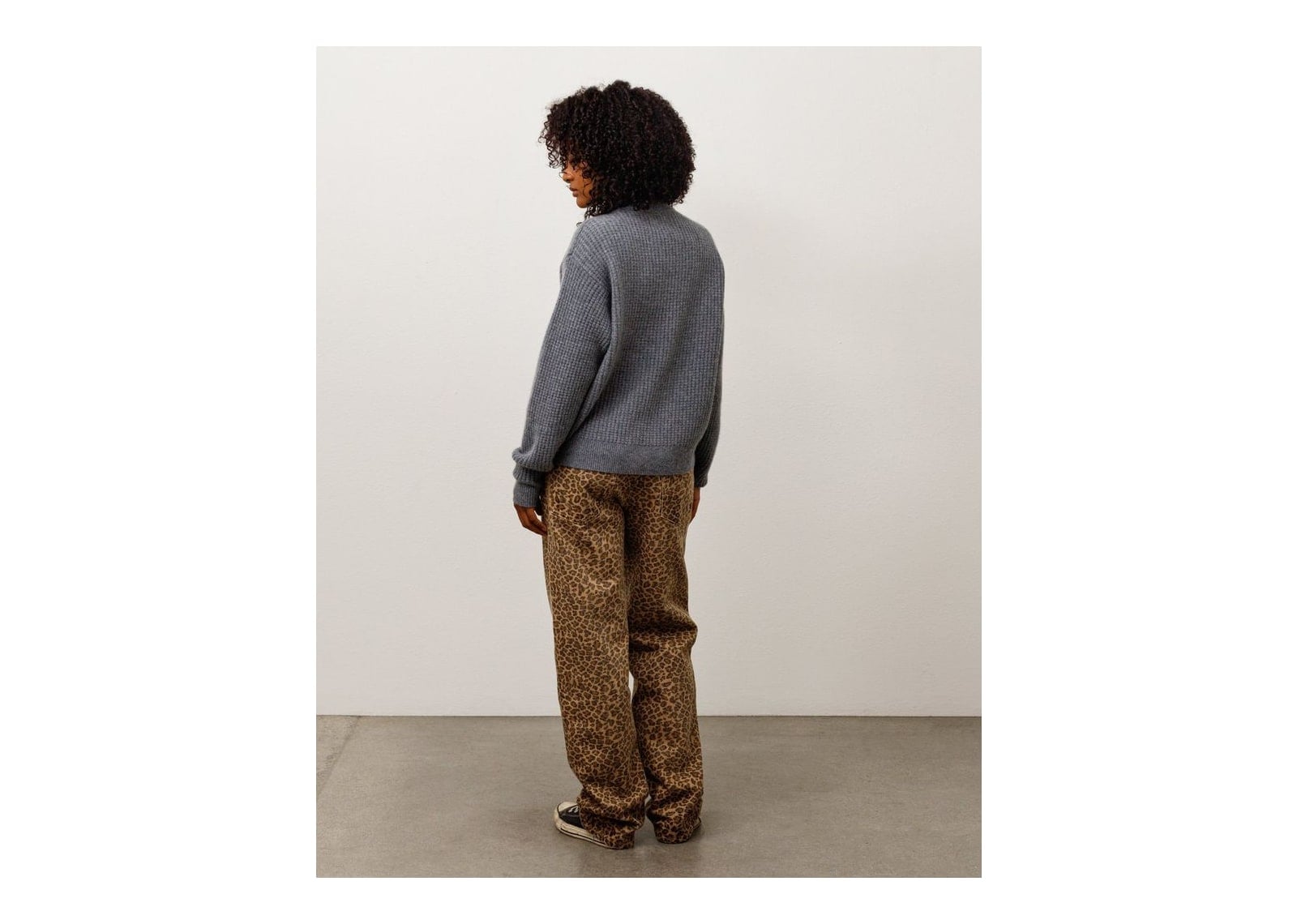 Stussy Waffle Cashmere Sweater Charcoal - görsel 5