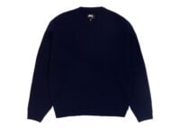 Stussy Waffle Cashmere Sweater Deep Navy