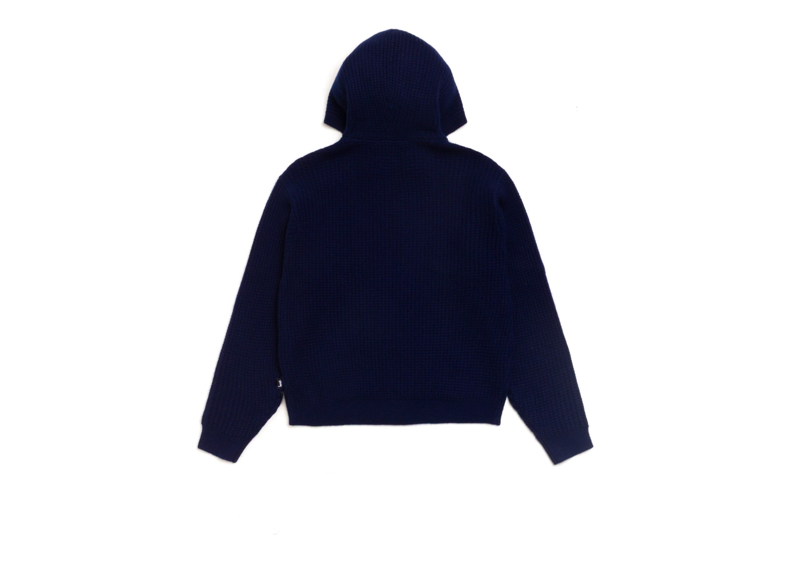 Stussy Waffle Cashmere Zip Hood Sweater Deep Navy - görsel 5