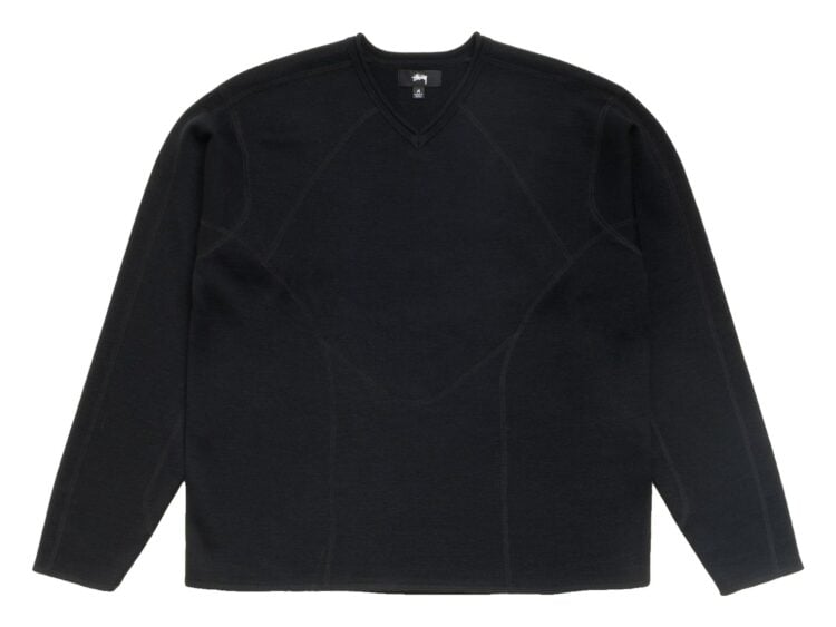 Stussy Wave Knit Sweater Black