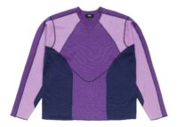 Stussy Wave Knit Sweater Lavender