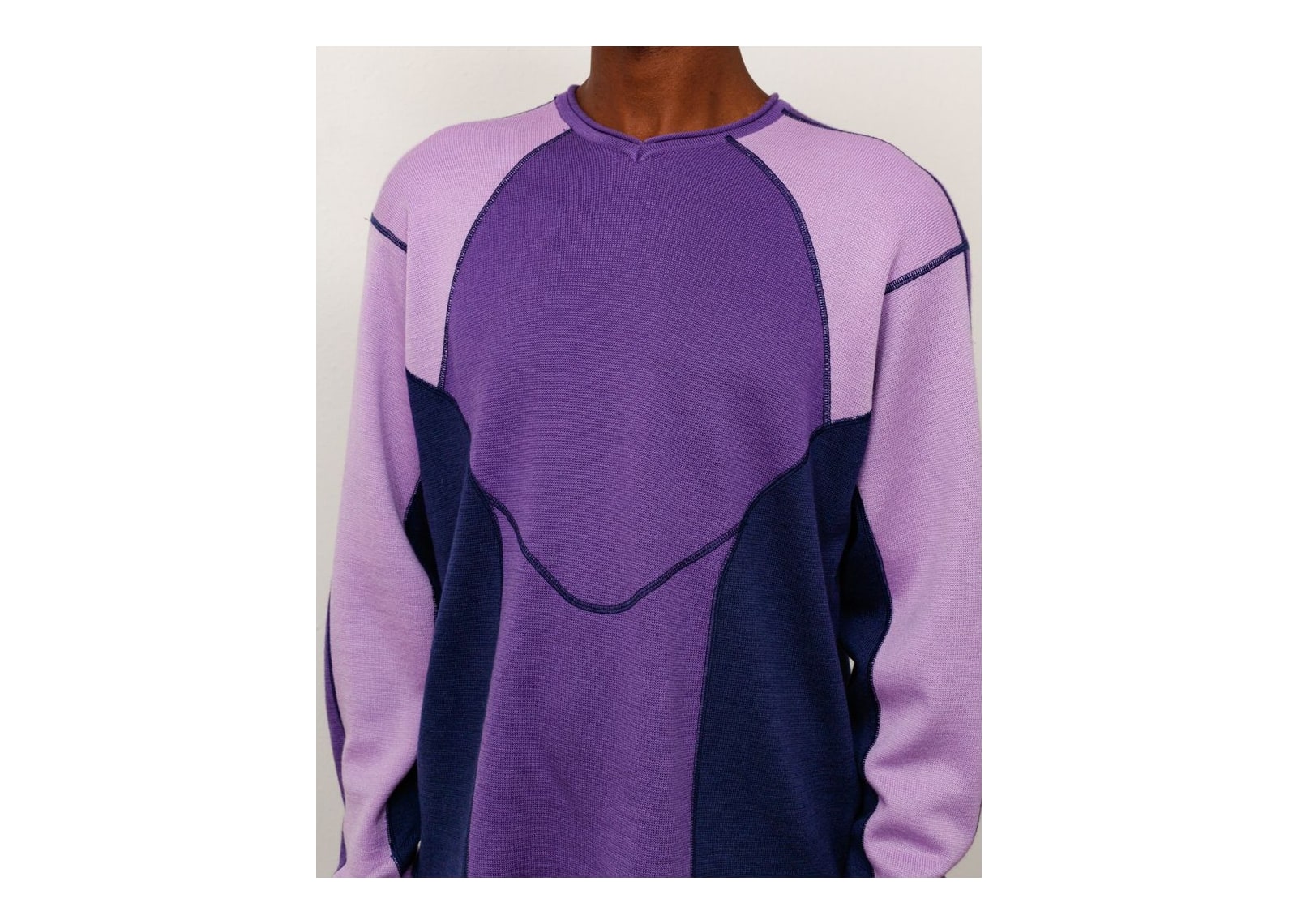 Stussy Wave Knit Sweater Lavender - görsel 3