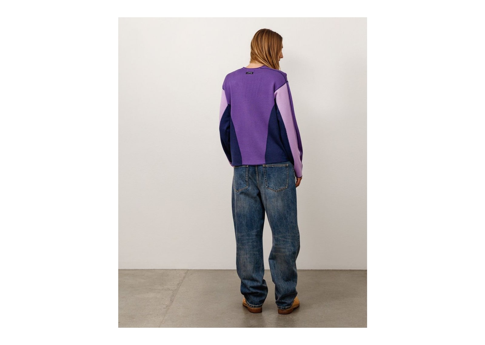 Stussy Wave Knit Sweater Lavender - görsel 4