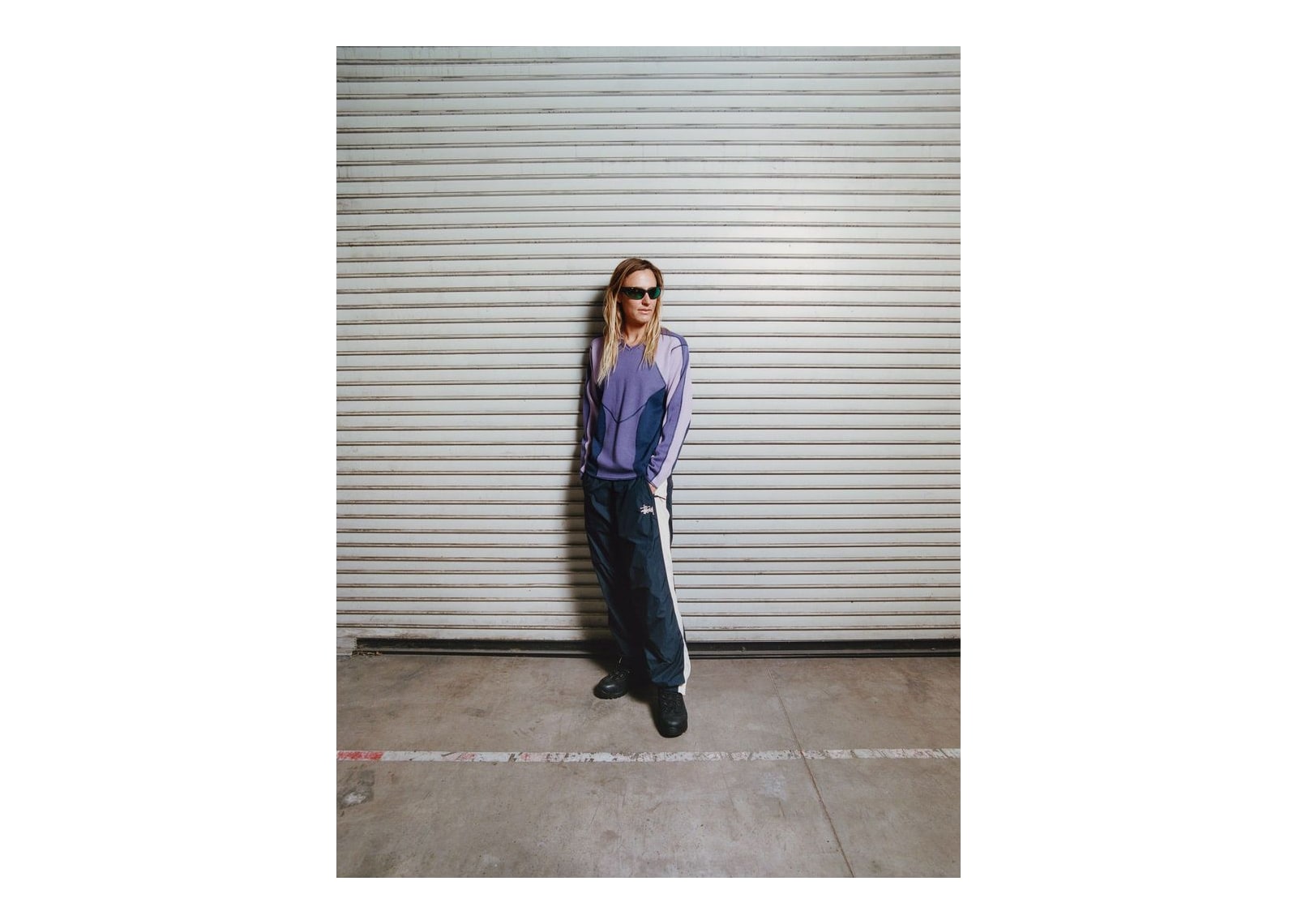 Stussy Wave Knit Sweater Lavender - görsel 5
