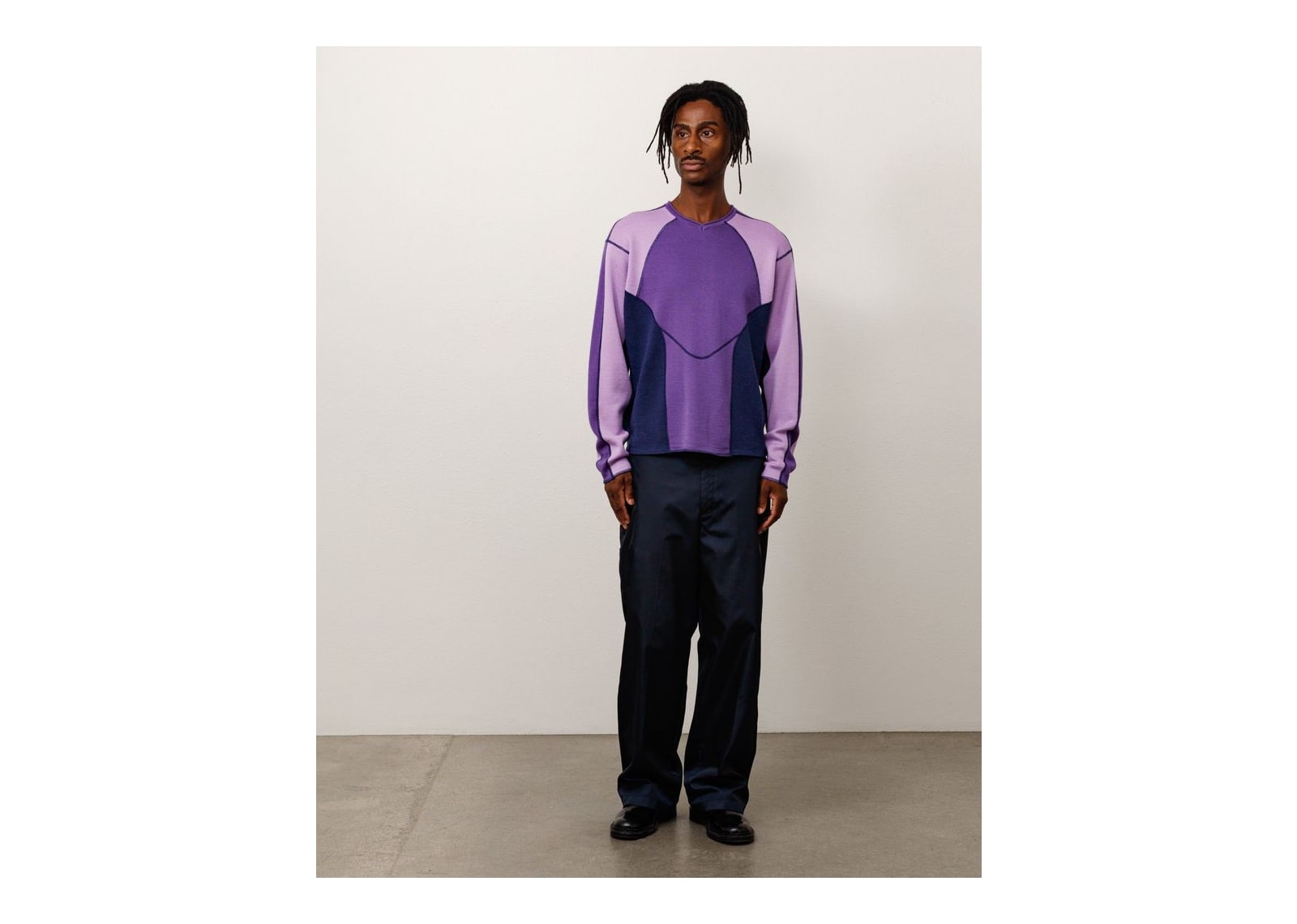 Stussy Wave Knit Sweater Lavender - görsel 6