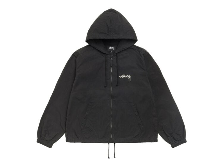 Stussy Waxed Cotton Beach Shell Black
