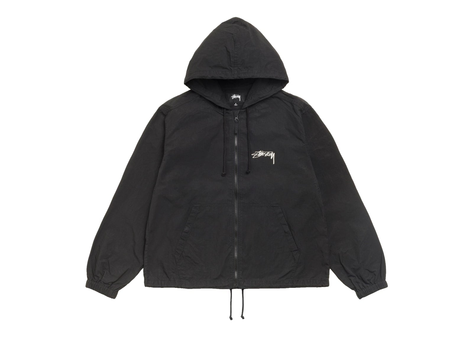 Stussy Waxed Cotton Beach Shell Black