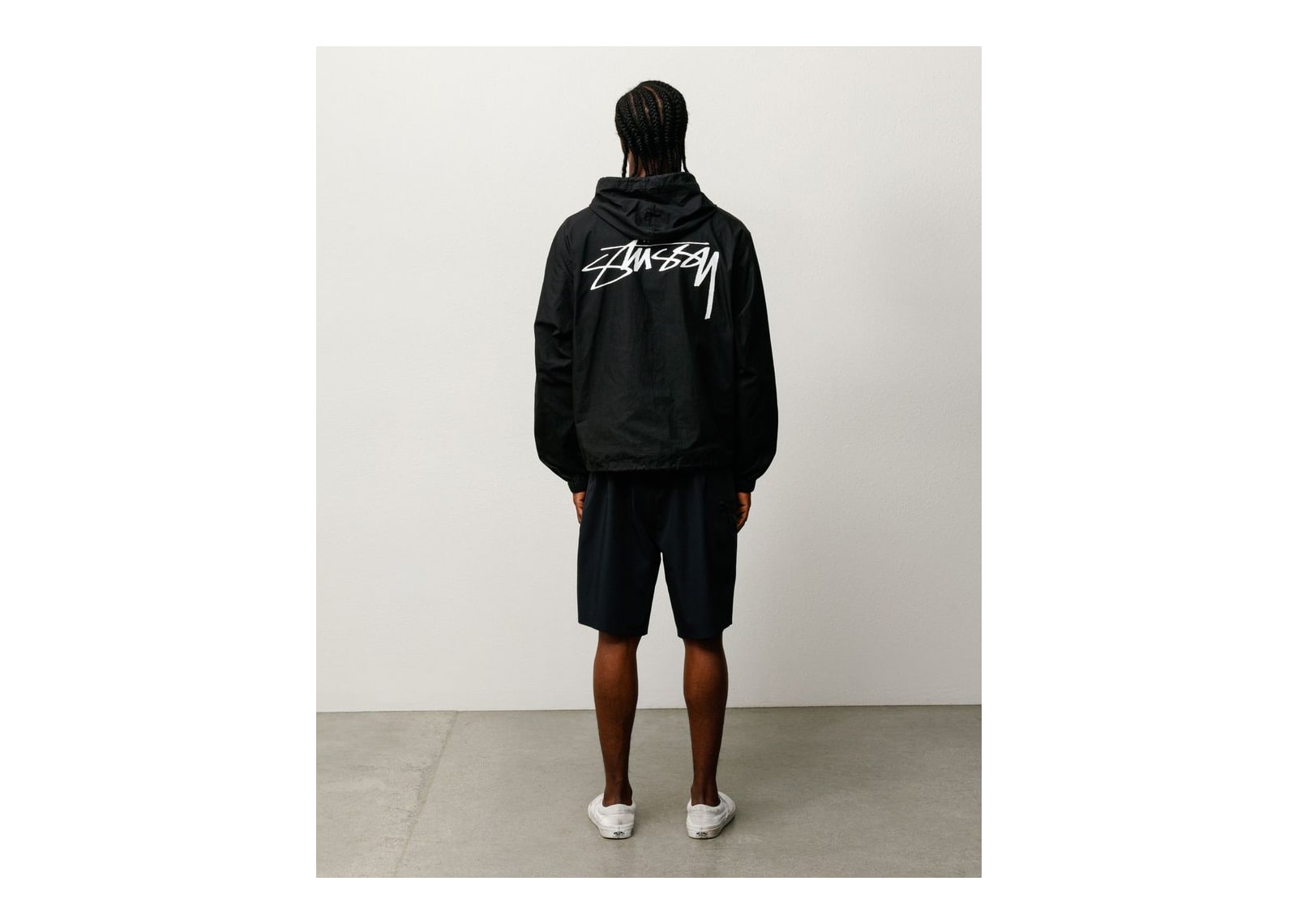 Stussy Waxed Cotton Beach Shell Black - görsel 4