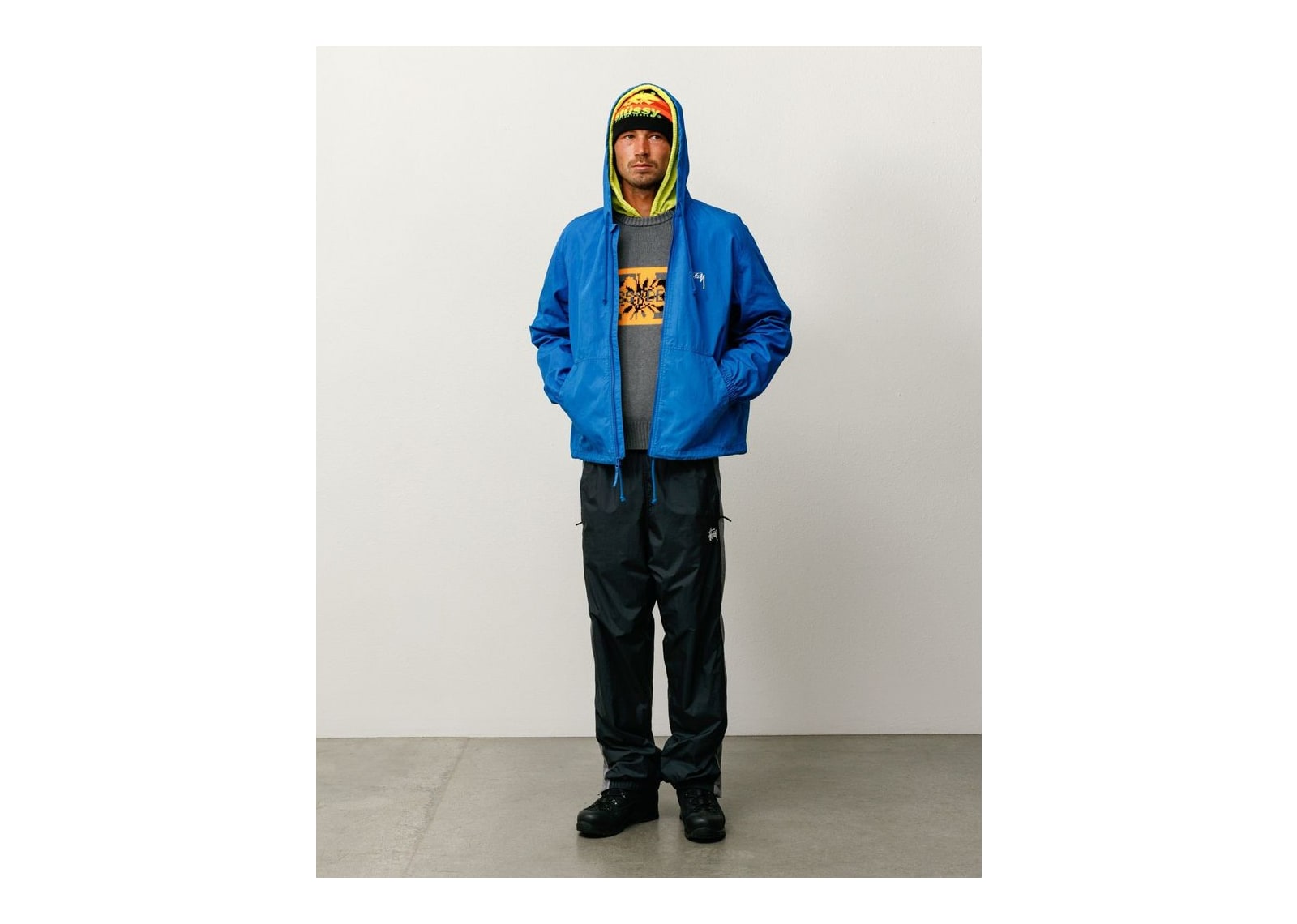 Stussy Waxed Cotton Beach Shell Blue - görsel 4