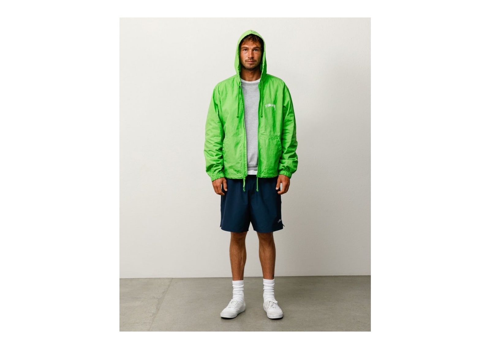 Stussy Waxed Cotton Beach Shell Kiwi - görsel 2