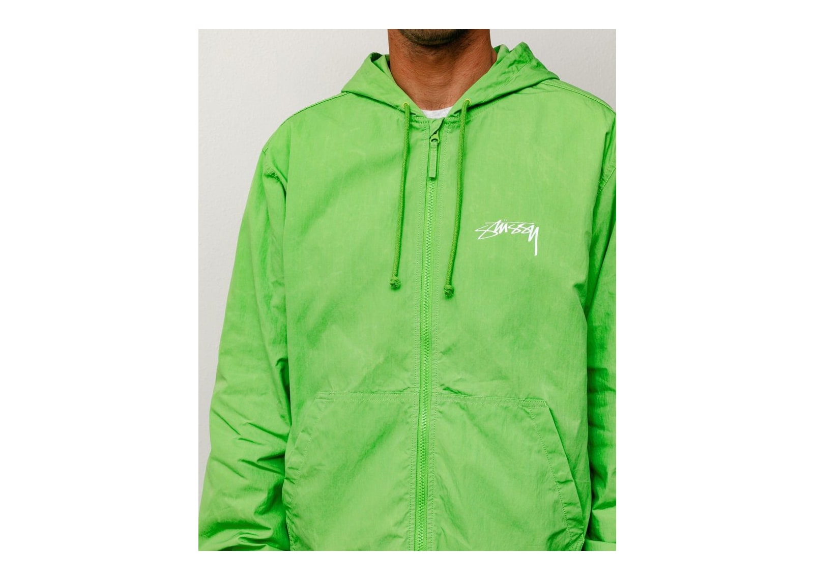 Stussy Waxed Cotton Beach Shell Kiwi - görsel 4