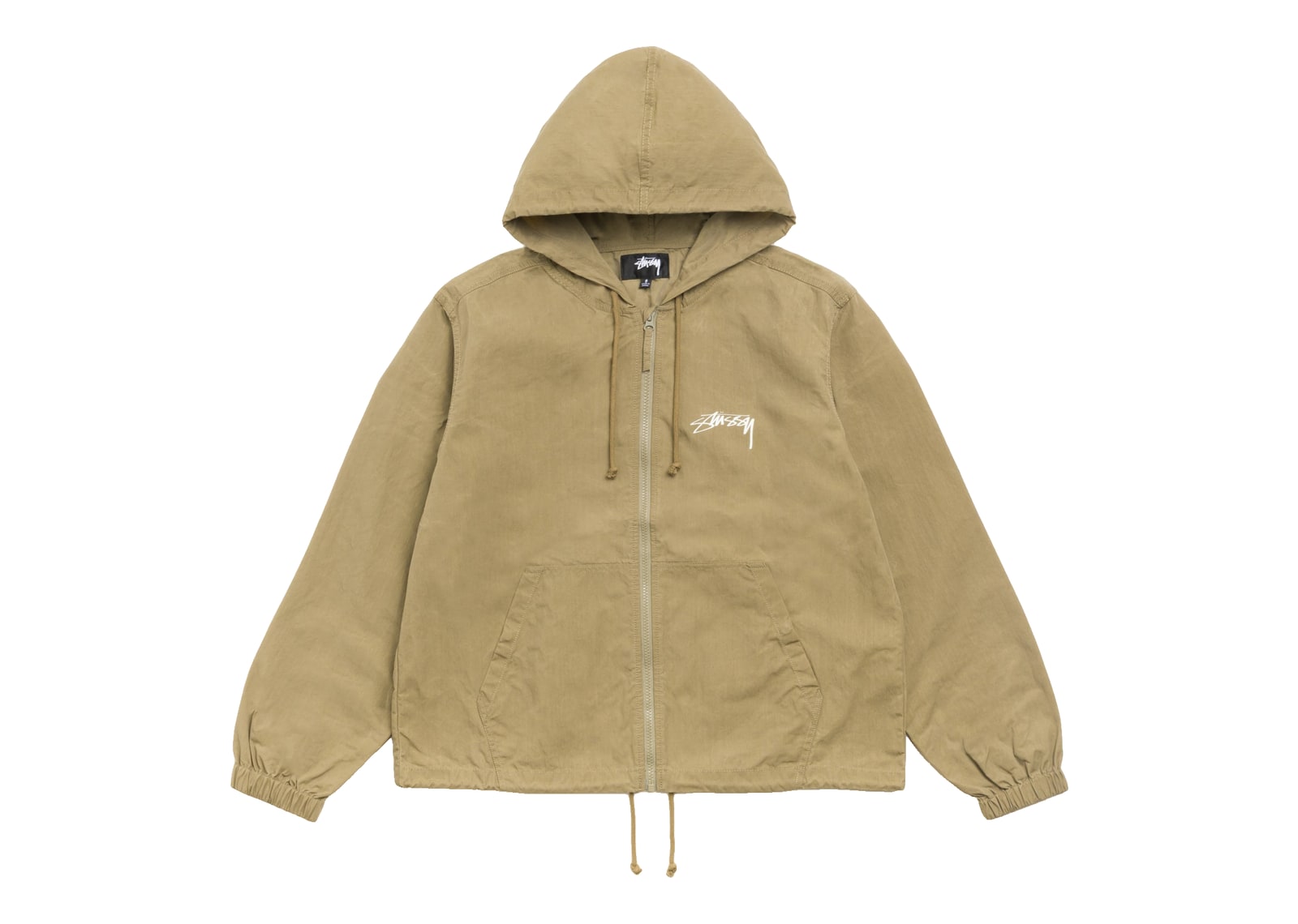 Stussy Waxed Cotton Beach Shell Olive