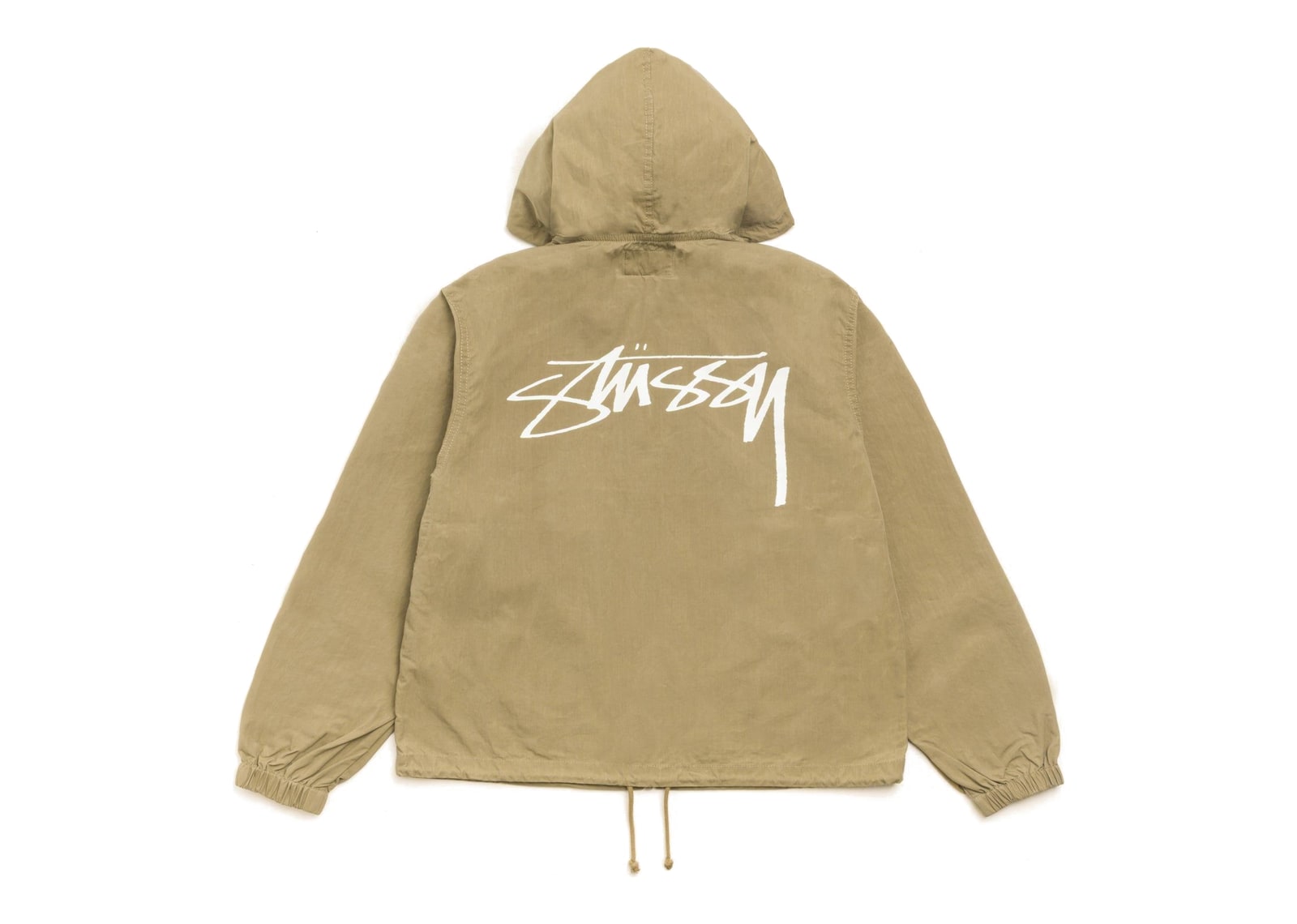 Stussy Waxed Cotton Beach Shell Olive - görsel 7