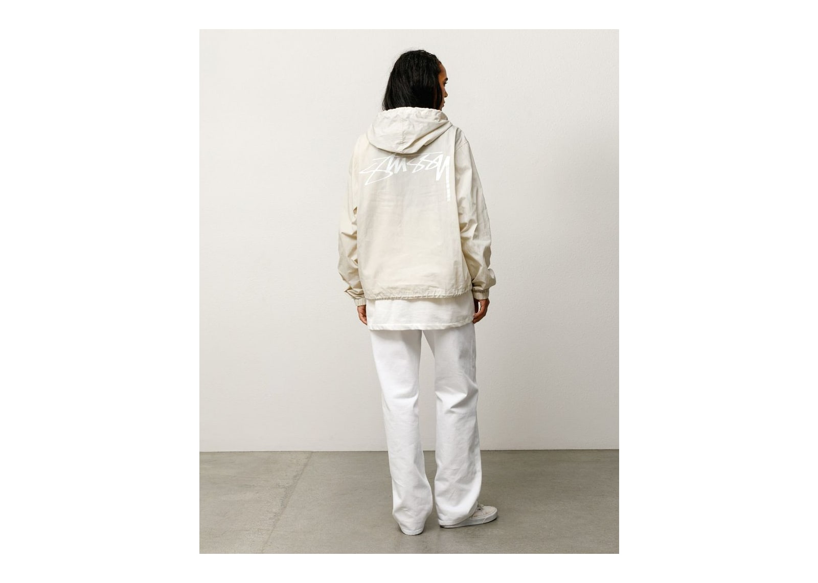 Stussy Waxed Cotton Beach Shell Stone - görsel 5