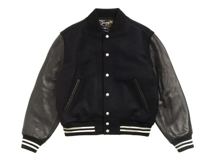 Stussy Wool Varsity Jacket Black