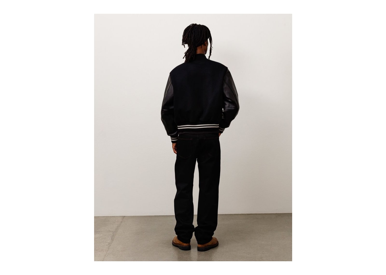 Stussy Wool Varsity Jacket Black - görsel 3