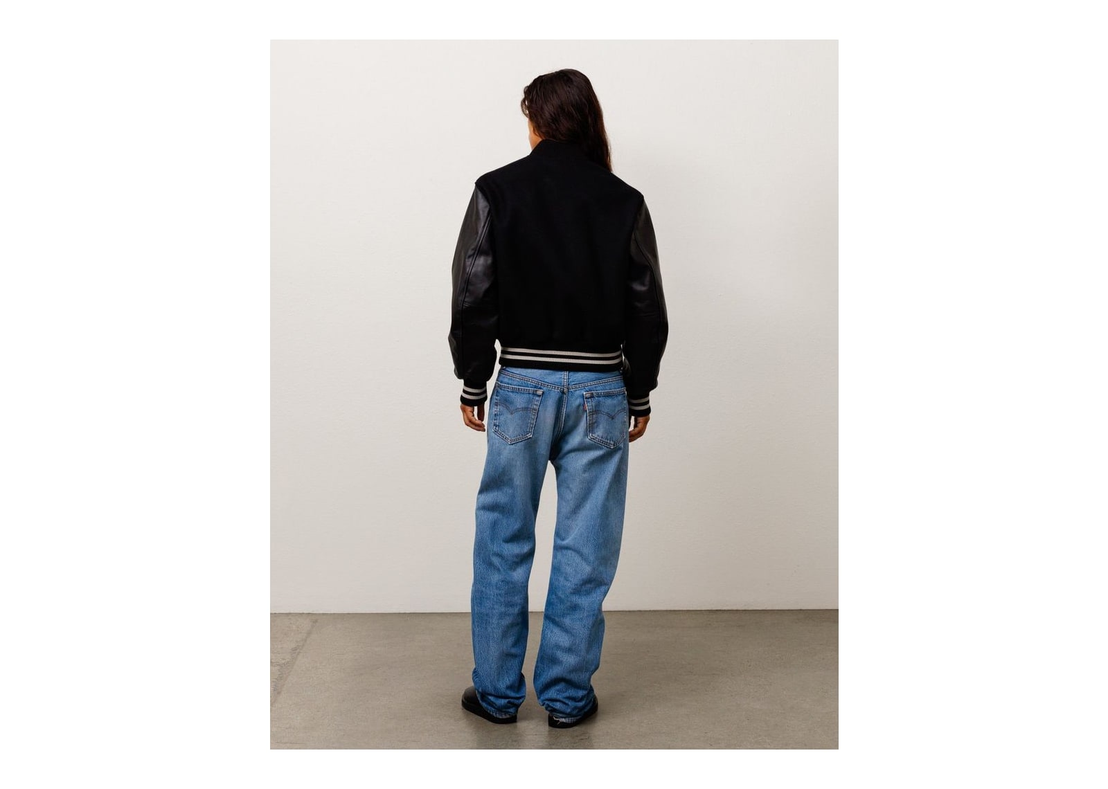 Stussy Wool Varsity Jacket Black - görsel 8