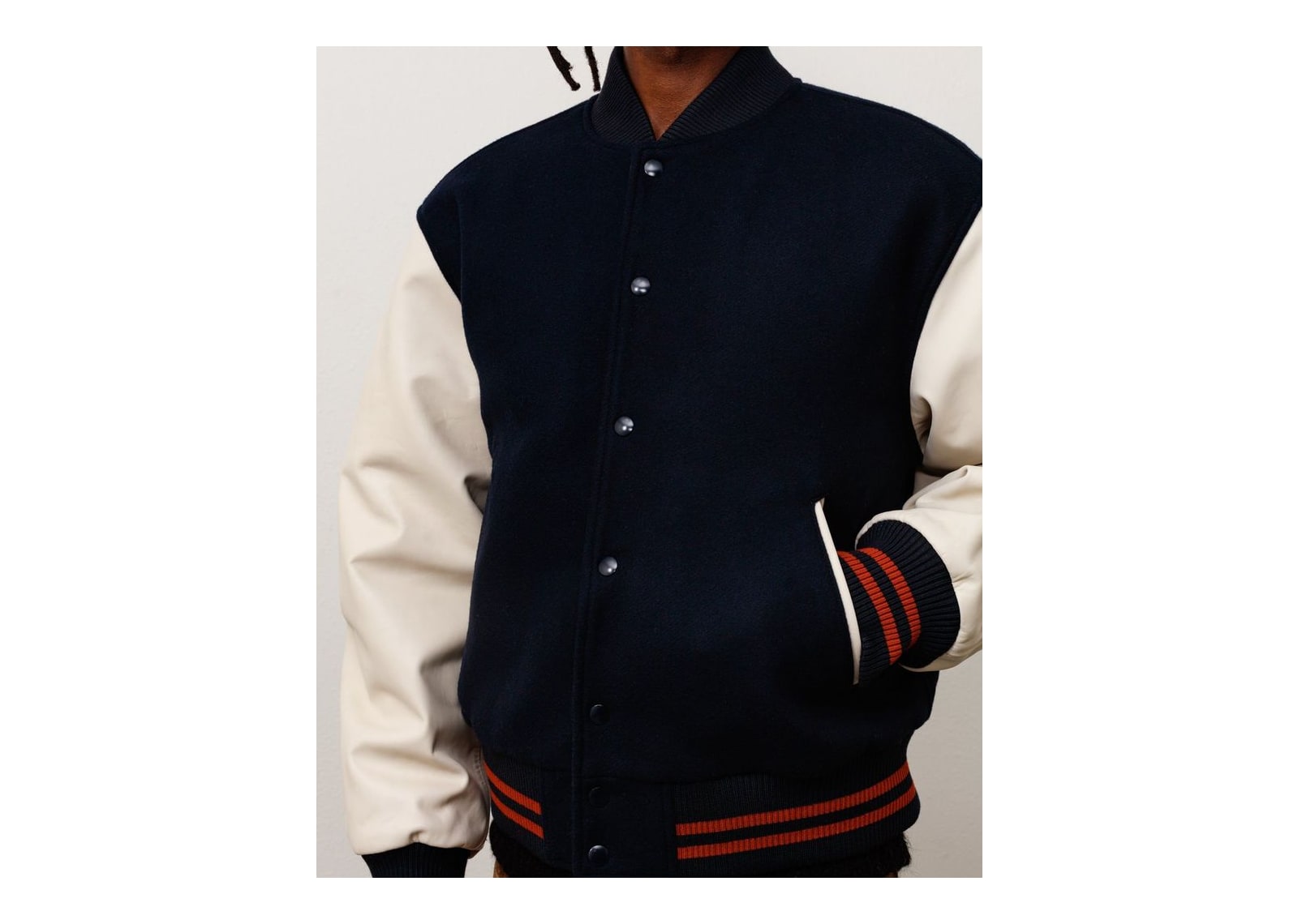 Stussy Wool Varsity Jacket Navy - görsel 3