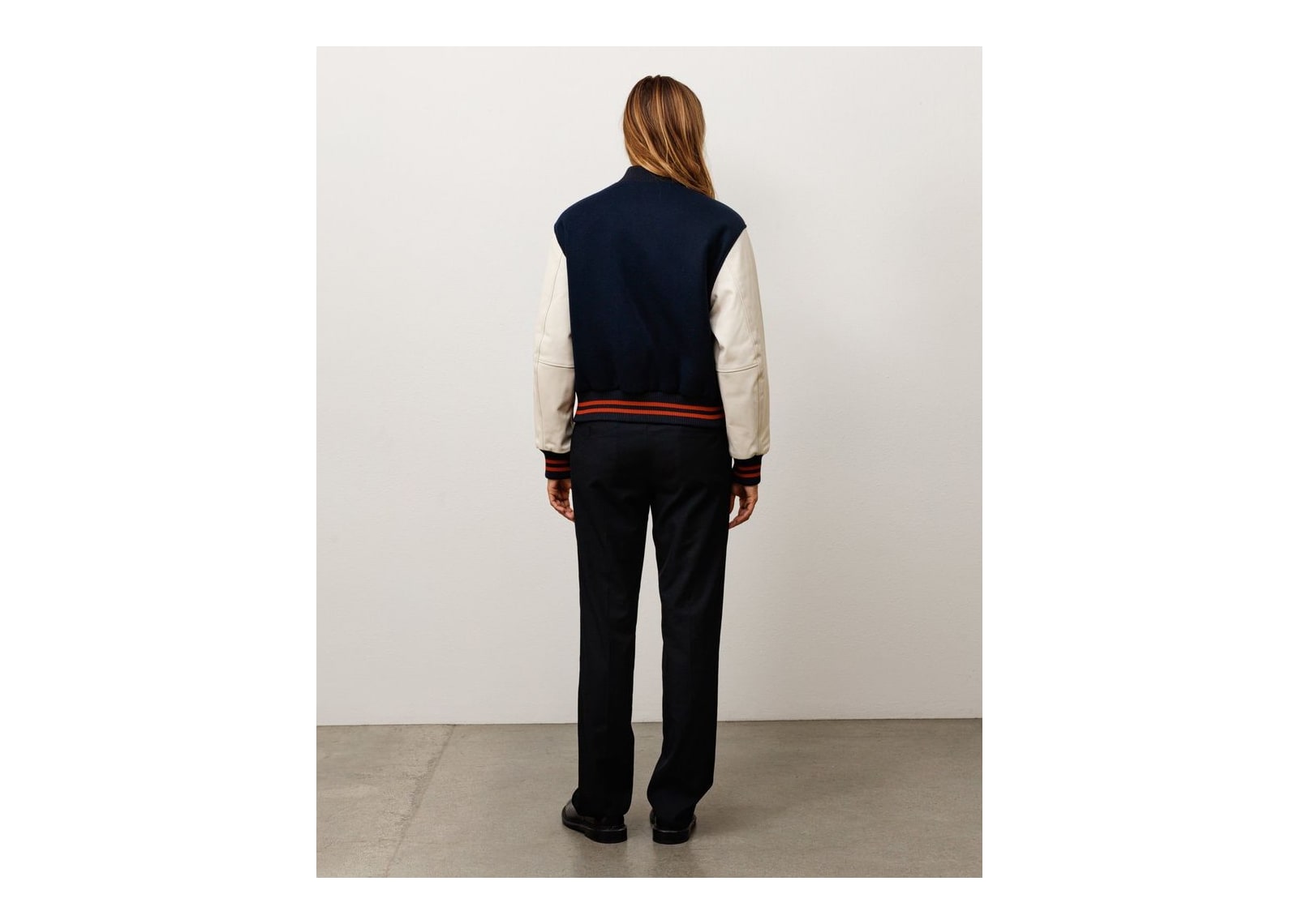 Stussy Wool Varsity Jacket Navy - görsel 7