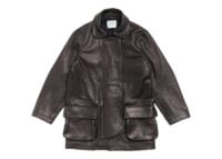 Stussy x Our Legacy Leather Fireman Jacket Black
