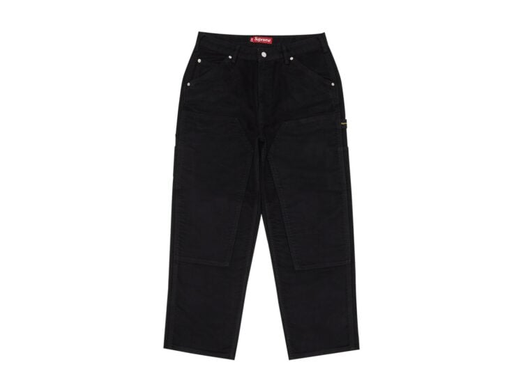 Supreme Moleskin Double Knee Painter Pant Black