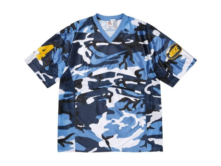 Supreme Nike Football Jersey Blue Camo