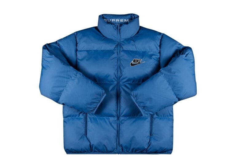 Supreme Nike Reversible Puffy Jacket Blue