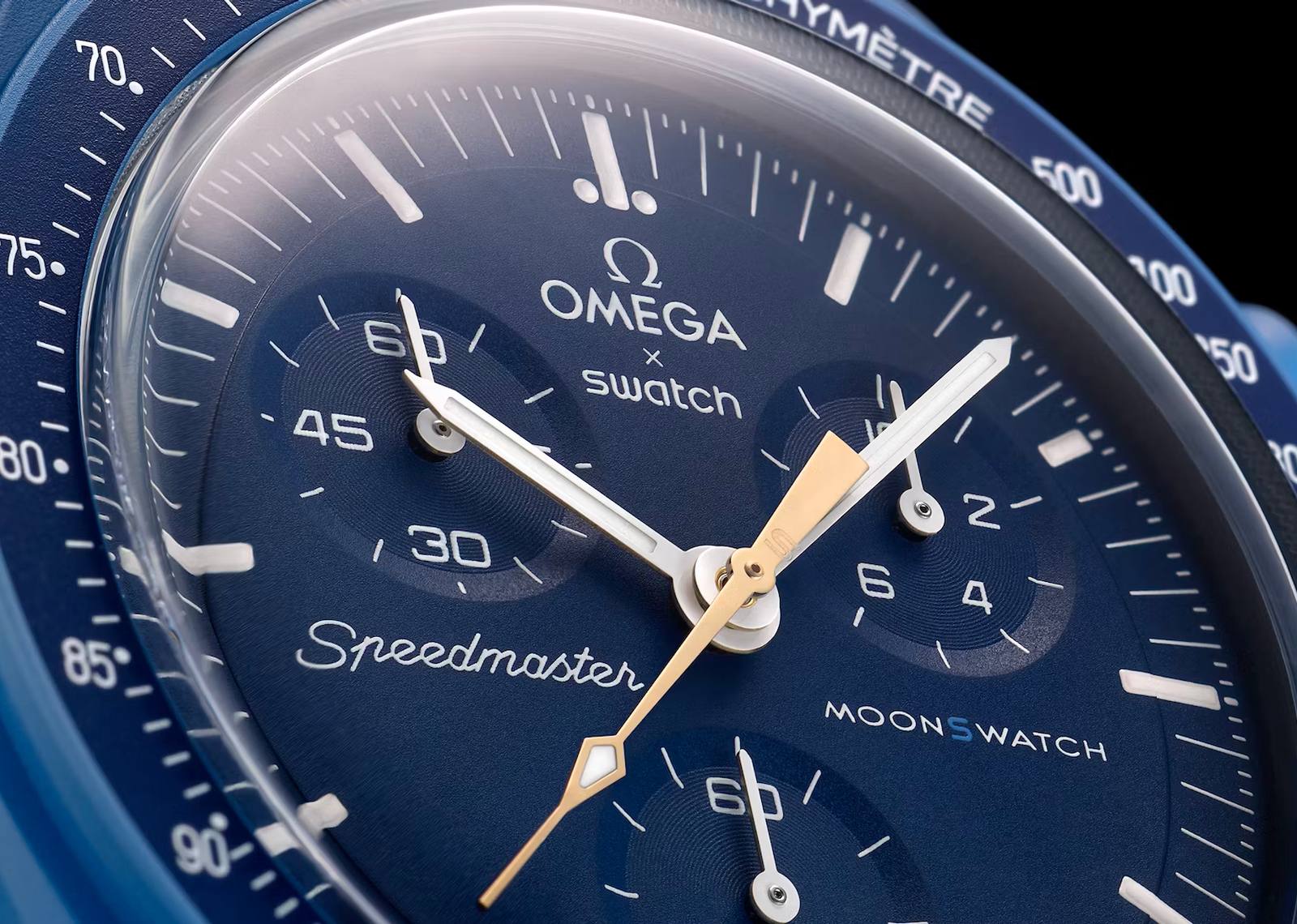 Swatch x Omega Bioceramic Moonswatch Mission to Neptune Moonshine Gold SO33N101-108 - görsel 3