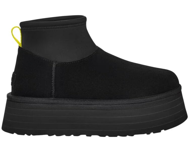UGG Classic Mini Dipper Boot Black Yellow (W)