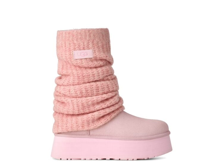 UGG Classic Mini Dipper Legwarmer Boot Ribbon Candy (W)