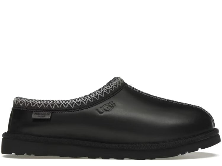 UGG Tasman LTHR Regen Slipper Black