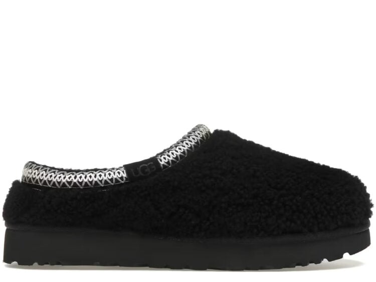 UGG Tasman Maxi Curly Slipper Black (W)