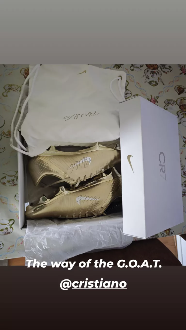Müşteri fotoğrafı: Nike Mercurial Superfly 1 RGN FG SE CR7 Metallic Gold Star