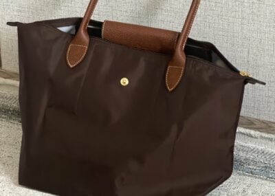 Longchamp Le Pliage Original Medium Tote Bag Mocha - müşteri fotoğrafı