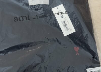 Ami Paris Ami De Coeur Classic Fit T-Shirt Black/Red - müşteri fotoğrafı