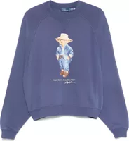 Polo Bear Motif Sweatshirt Navy Blue