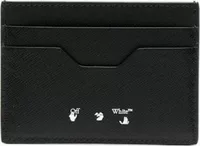 OFF-WHITE Diag Saf Binder Card Holder Black White