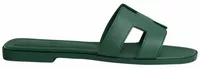 Hermes Oran Sandal Vert Box Calfskin Leather