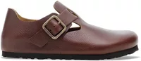 Birkenstock London Wire Buckle Natural Leather Vintage Wood Roast