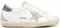 Golden Goose Super-Star White Dark Grey Glitter (W)