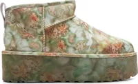 UGG Classic Ultra Mini Platform Boot Collina Strada Green Floral