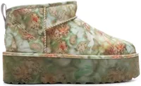 UGG Classic Ultra Mini Platform Boot Collina Strada Green Floral