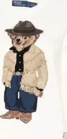 Polo Bear Intarsia Knit Jumper White Multicolour