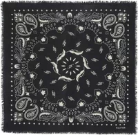 Bandana Hachiko Feather Black White