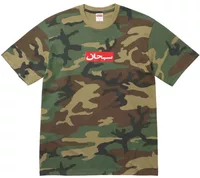 Arabic Box Logo Tee Woodland Camo