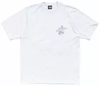 Stussy Dot Surf Puff Print Tee Ash Heather