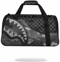 Sprayground Split Up Camo Tear Large Pet Carrier Black