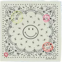 Small Bandana Hachi Smiley Brode White