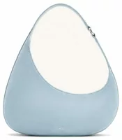 Faux Suede Shoulder Bag Misty Blue