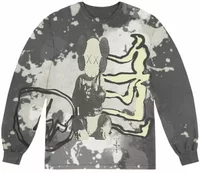 Cactus Jack by Travis Scott x KAWS For Fragment Long-Sleeve Tee Tie Dye